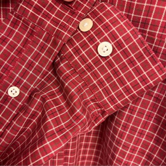 Eddie Bauer rust plaid button down shirt Sz XL - Picture 4 of 6